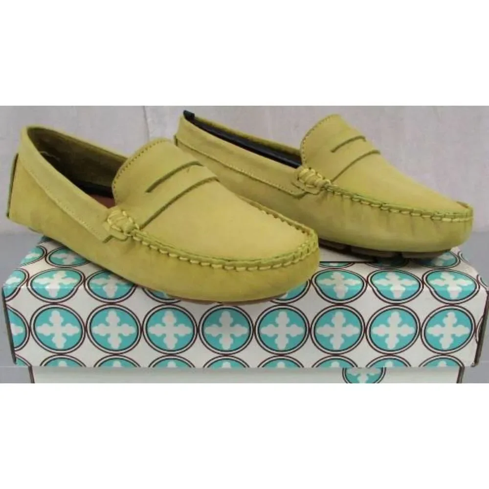 New in Box Charleston Shoe Co Kid's Tradd Lime Penny Loafers Size 2
